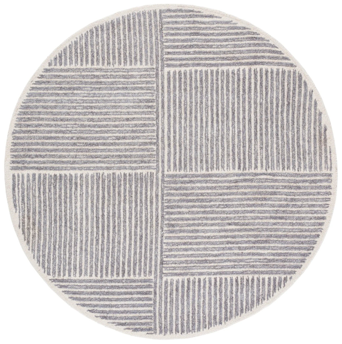 Safavieh Abstract 6'-0" x 6'-0" Rug in Ivory / Grey