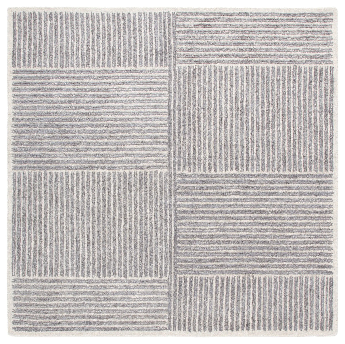 Safavieh Abstract 6'-0" x 6'-0" Rug in Ivory / Grey
