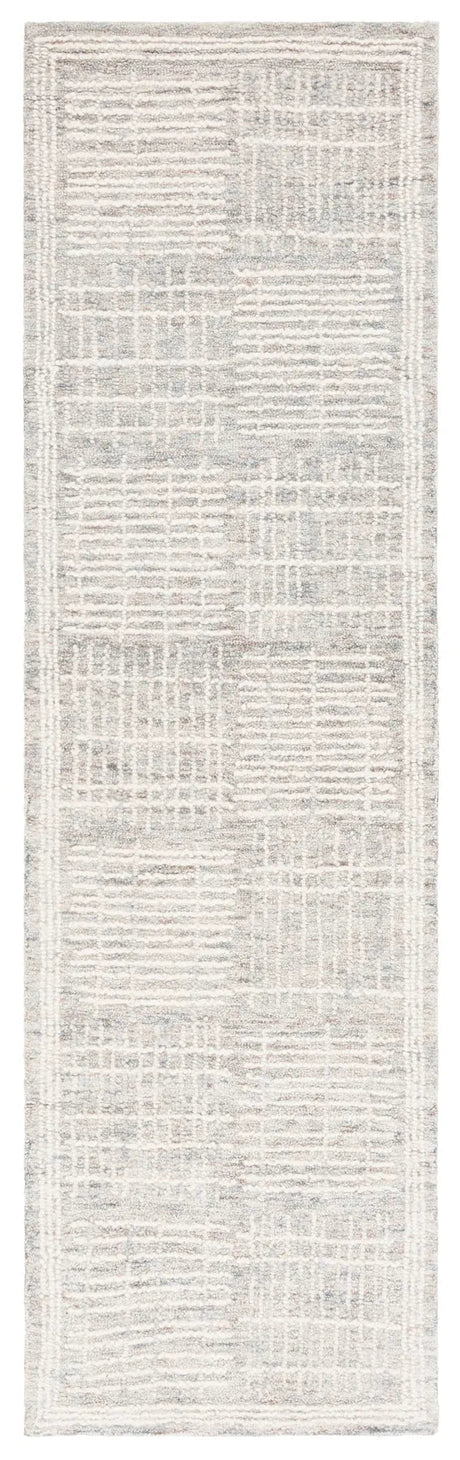 Safavieh Abstract 2'-3" x 7'-0" Rug in Dark Grey / Ivory