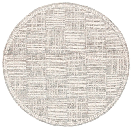 Safavieh Abstract 6'-0" x 6'-0" Rug in Dark Grey / Ivory