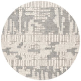 Safavieh Abstract 6'-0" x 6'-0" Rug in Ivory / Dark Grey