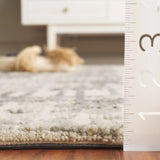 Safavieh Abstract 4'-0" x 6'-0" Rug in Ivory / Dark Grey