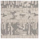 Safavieh Abstract 6'-0" x 6'-0" Rug in Ivory / Dark Grey