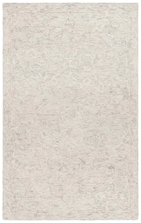 Safavieh Abstract 4'-0" x 6'-0" Rug in Light Grey / Ivory