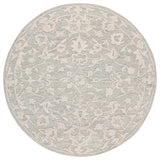 Safavieh Abstract 6'-0" x 6'-0" Rug in Light Grey / Ivory