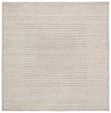 Safavieh Abstract 6'-0" x 6'-0" Rug in Grey / Ivory