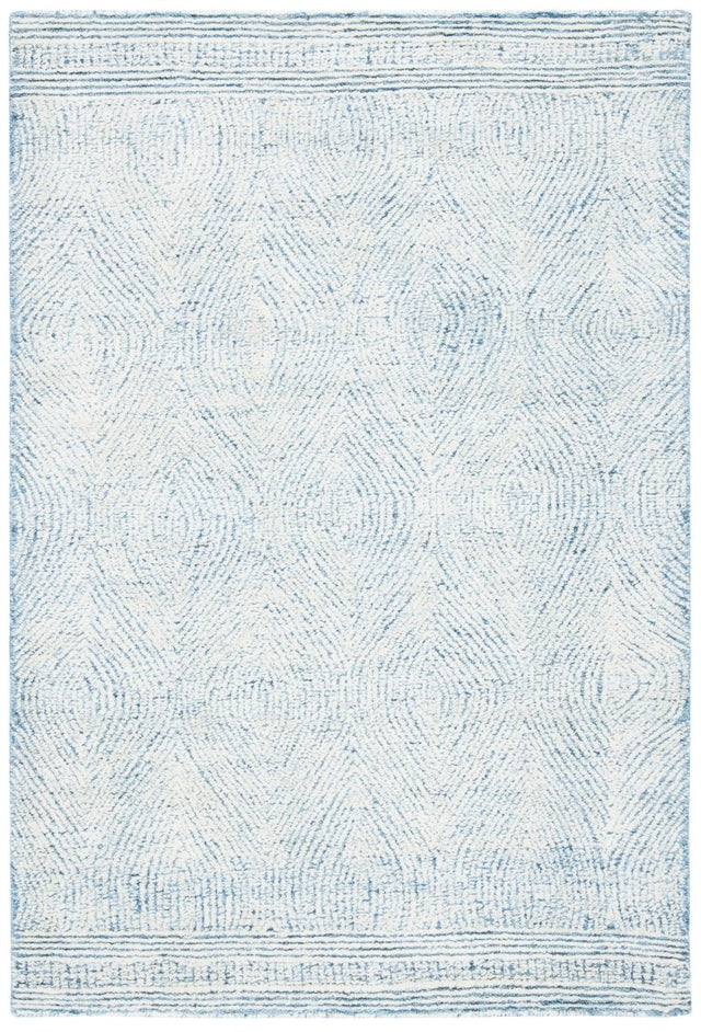 Safavieh Abstract Abt340M Ivory/Blue Rug.