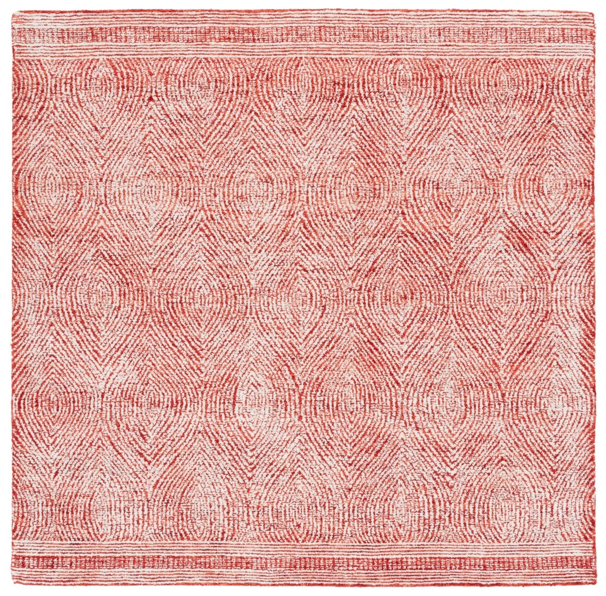 Safavieh Abstract Abt340Q Ivory/Red Rug.