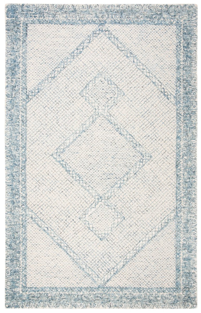 Safavieh Abstract Abt345M Ivory/Blue Rugs.