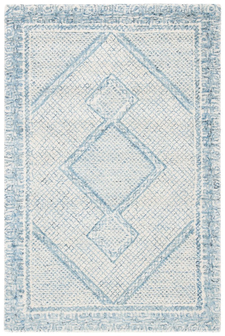 Safavieh Abstract Abt345M Ivory/Blue Rugs.