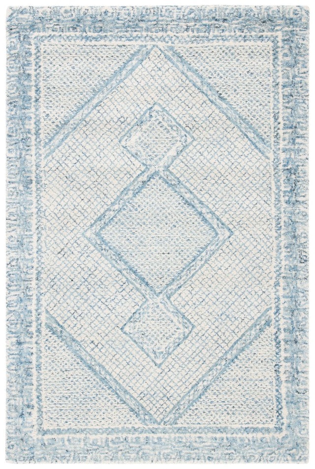 Safavieh Abstract Abt345M Ivory/Blue Rugs.