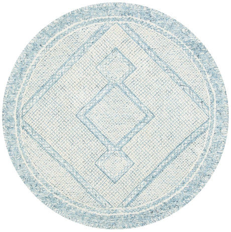 Safavieh Abstract Abt345M Ivory/Blue Rugs.