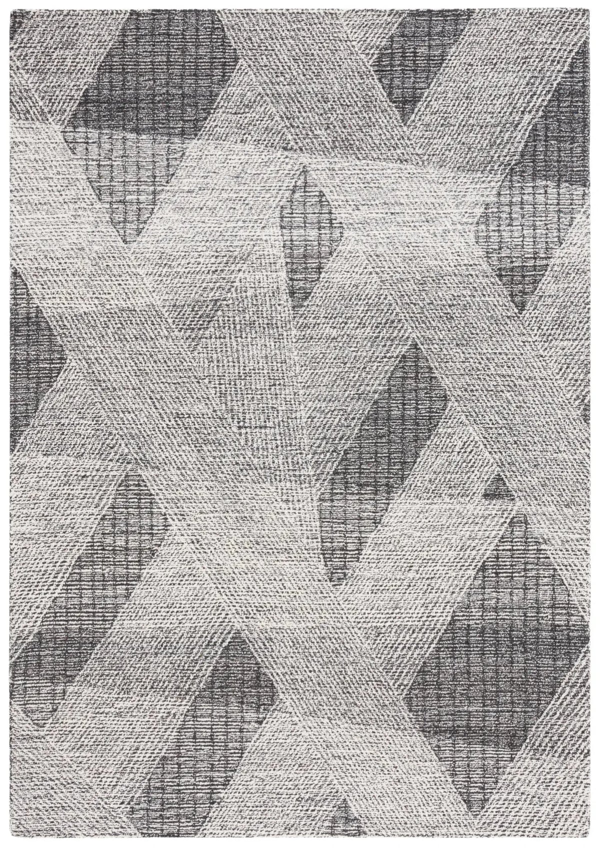 Safavieh Abstract 4'-0" x 6'-0" Rug in Ivory / Charcoal
