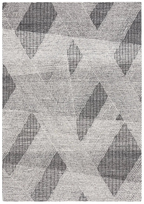Safavieh Abstract 4'-0" x 6'-0" Rug in Ivory / Charcoal