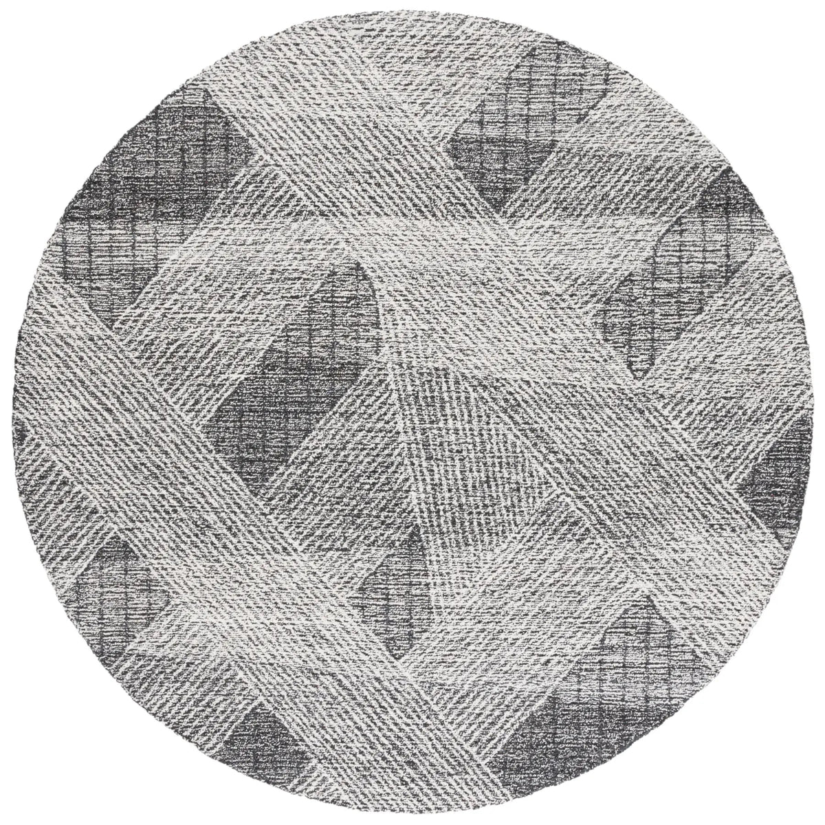 Safavieh Abstract 6'-0" x 6'-0" Rug in Ivory / Charcoal