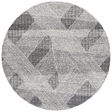 Safavieh Abstract 6'-0" x 6'-0" Rug in Ivory / Charcoal