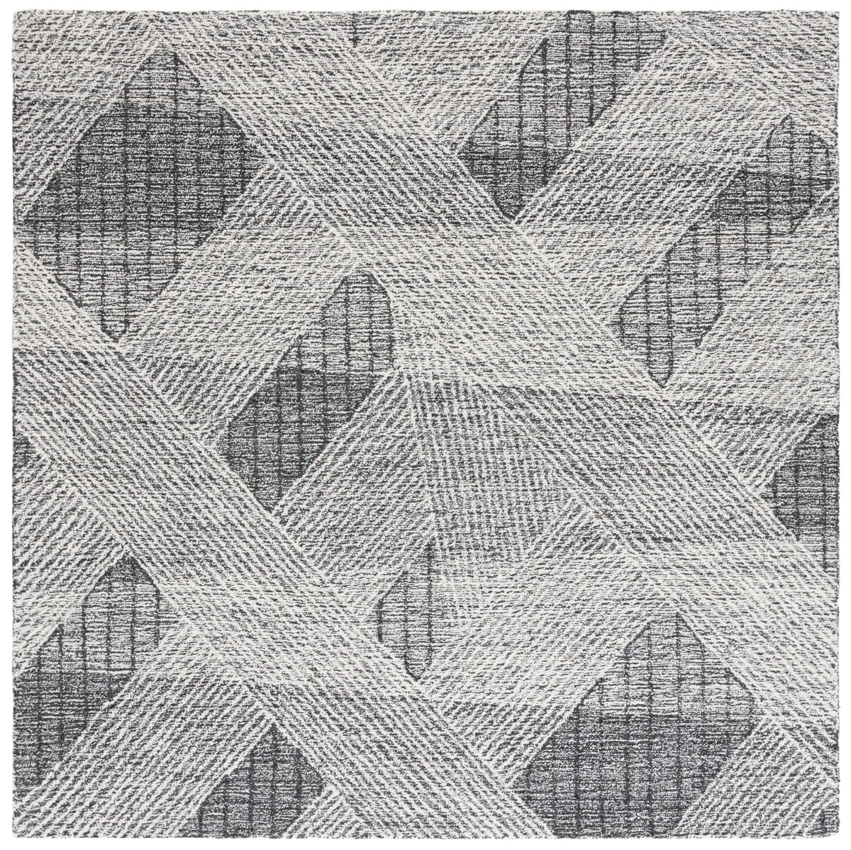 Safavieh Abstract 6'-0" x 6'-0" Rug in Ivory / Charcoal