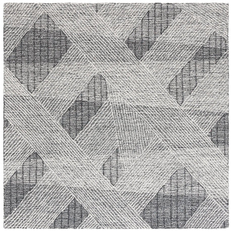 Safavieh Abstract 6'-0" x 6'-0" Rug in Ivory / Charcoal