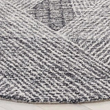 Safavieh Abstract 6'-0" x 6'-0" Rug in Ivory / Charcoal