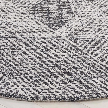 Safavieh Abstract 6'-0" x 6'-0" Rug in Ivory / Charcoal
