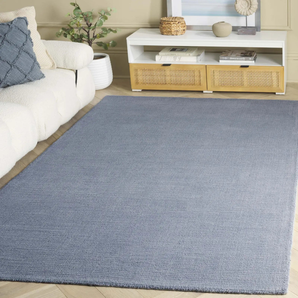 Safavieh Abstract 4'-0" x 6'-0" Rug in Grey / Denim