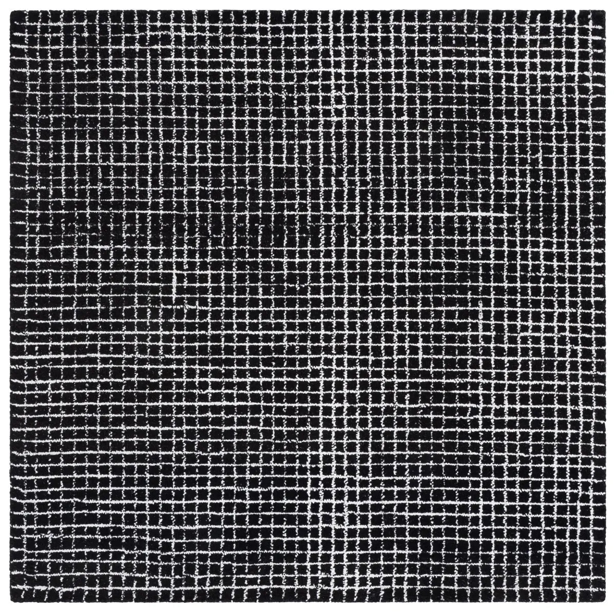 Safavieh Abstract 6'-0" x 6'-0" Rug in Ivory / Black