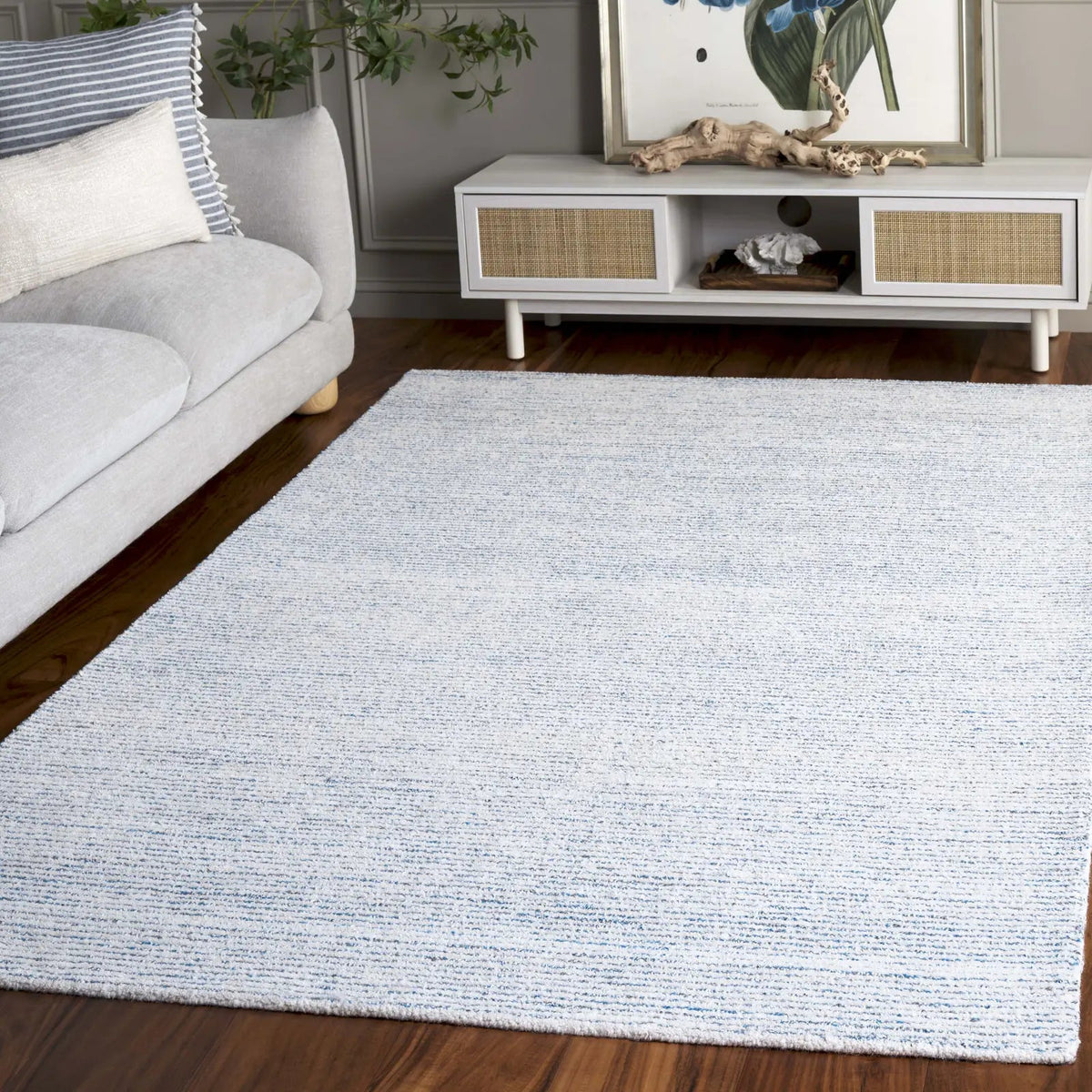 Safavieh Abstract 4'-0" x 6'-0" Rug in Blue / Grey