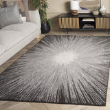 Safavieh Abstract Abt375H Ivory/Charcoal Rug.