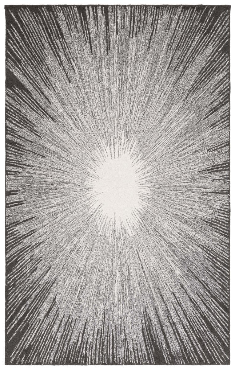 Safavieh Abstract Abt375Z Ivory/Black Rug.