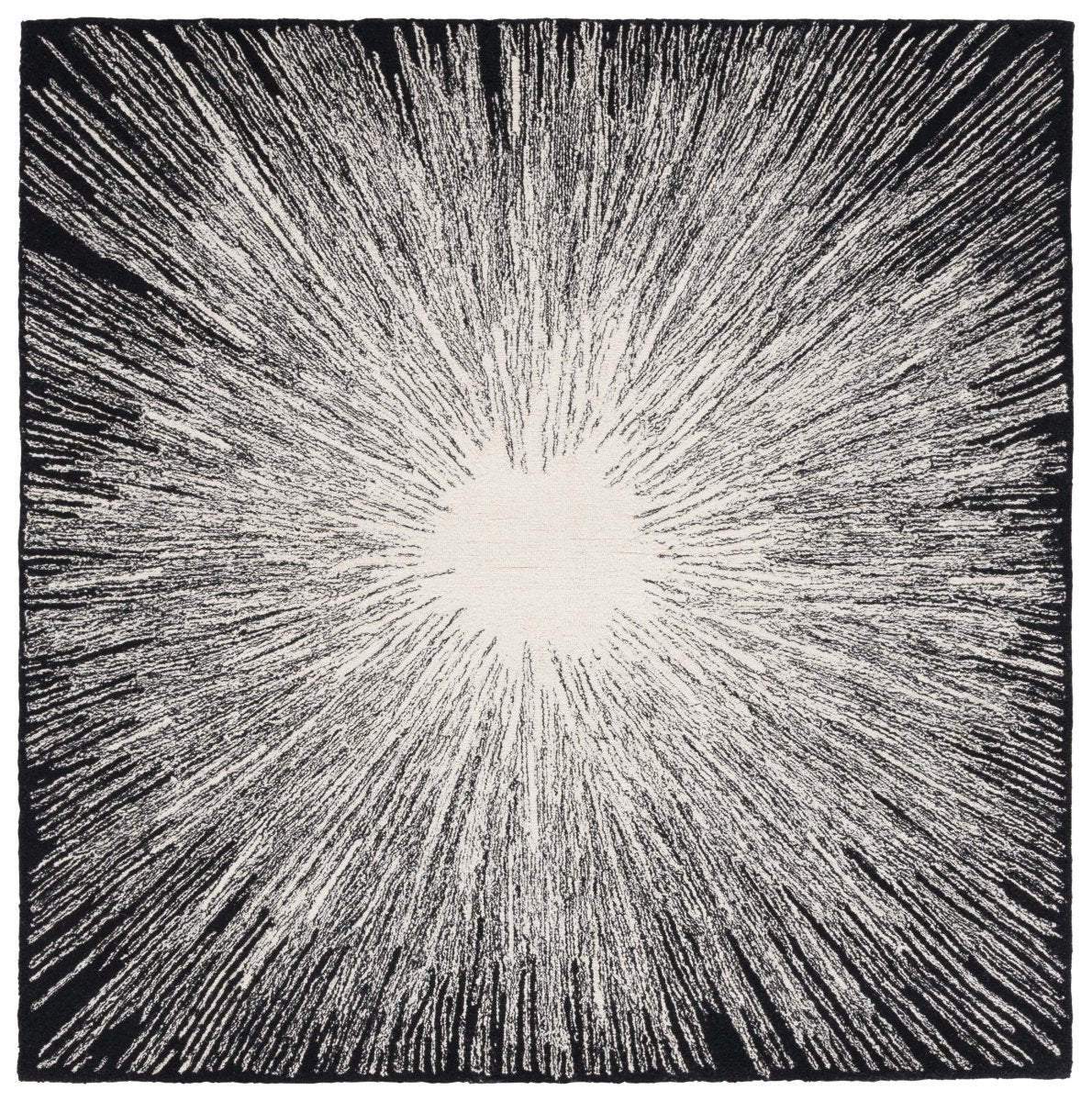Safavieh Abstract Abt375Z Ivory/Black Rug.