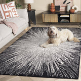 Safavieh Abstract Abt375Z Ivory/Black Rug.