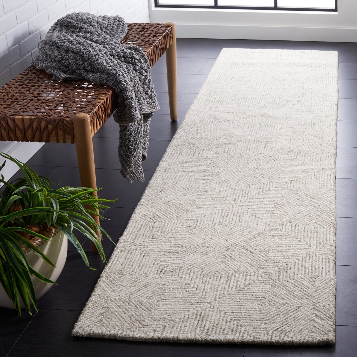 Safavieh Abstract Abt425F Grey/Ivory Rug.