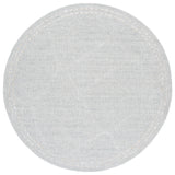 Safavieh Abstract 6'-0" x 6'-0" Rug in Light Grey / Ivory