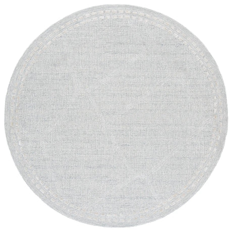 Safavieh Abstract 6'-0" x 6'-0" Rug in Light Grey / Ivory