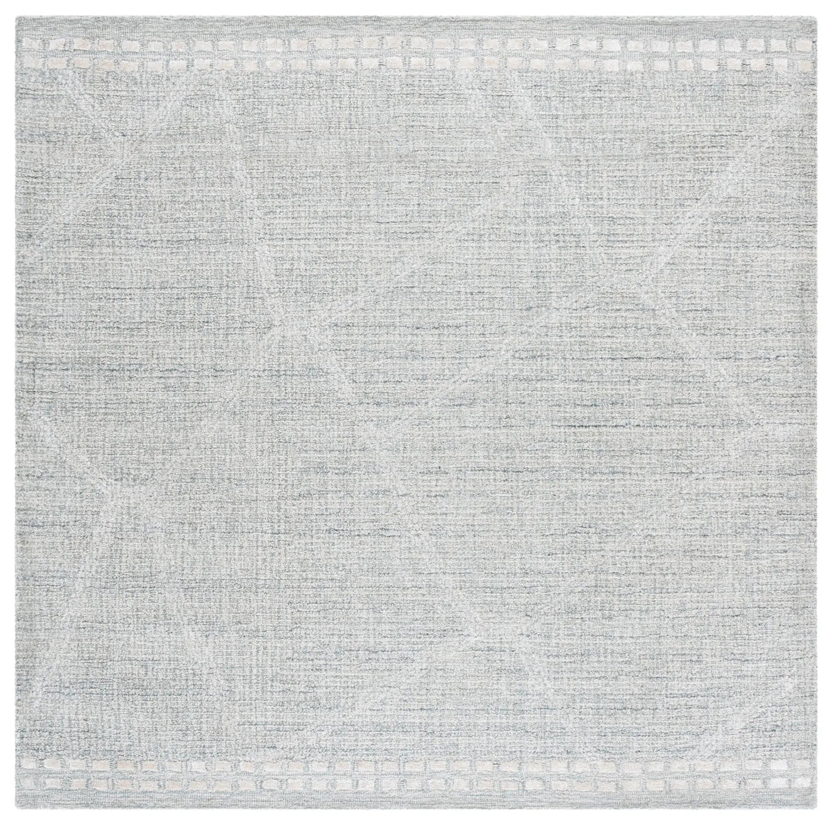 Safavieh Abstract 6'-0" x 6'-0" Rug in Light Grey / Ivory