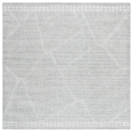 Safavieh Abstract 6'-0" x 6'-0" Rug in Light Grey / Ivory