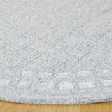 Safavieh Abstract 6'-0" x 6'-0" Rug in Light Grey / Ivory