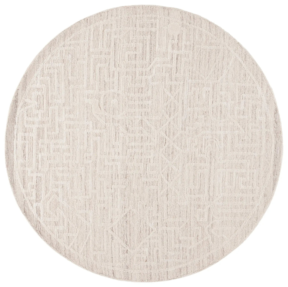 Safavieh Abstract 6'-0" x 6'-0" Rug in Beige / Ivory