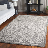 Safavieh Abstract Abt462H Charcoal/Ivory Rug.