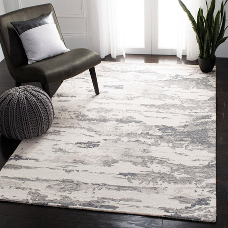 Safavieh Abstract Abt465H Charcoal/Ivory Rug.