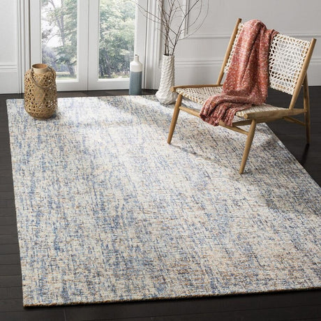 Safavieh Abstract Abt468C Dark Blue/Rust Rug.