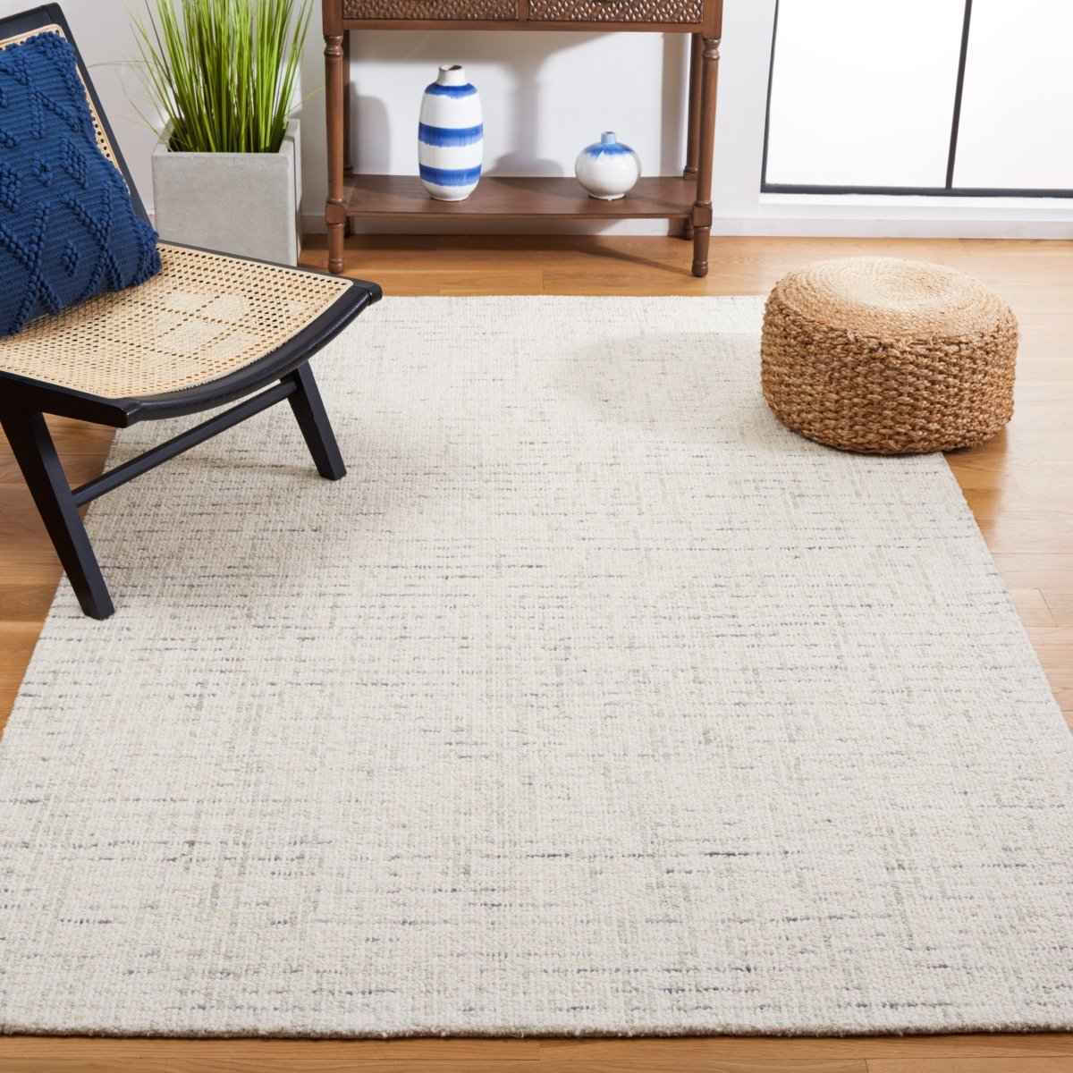 Safavieh Abstract Abt468K Ivory/Light Grey Rug.