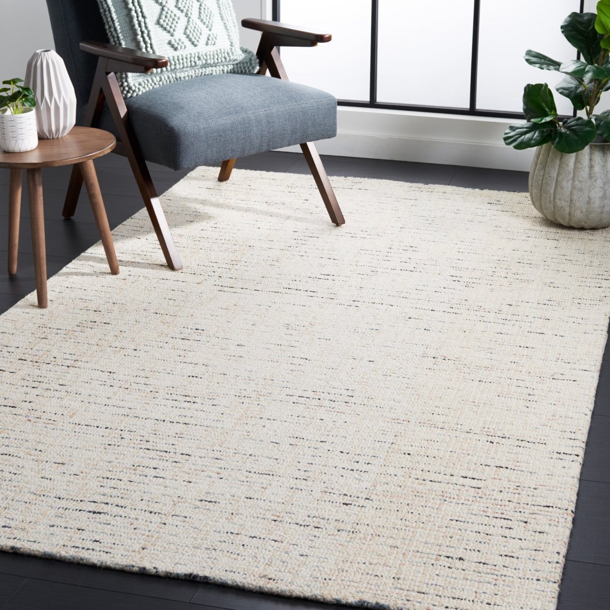 Safavieh Abstract Abt468M Ivory/Blue Rug.