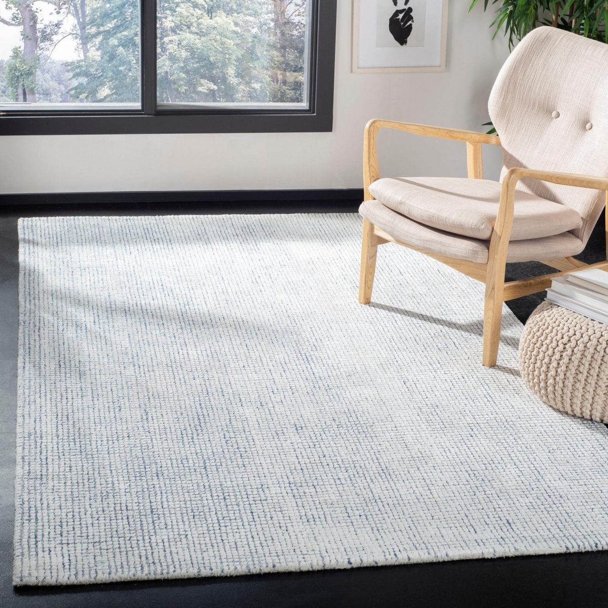 Safavieh Abstract Abt470M Ivory/Blue Rugs.