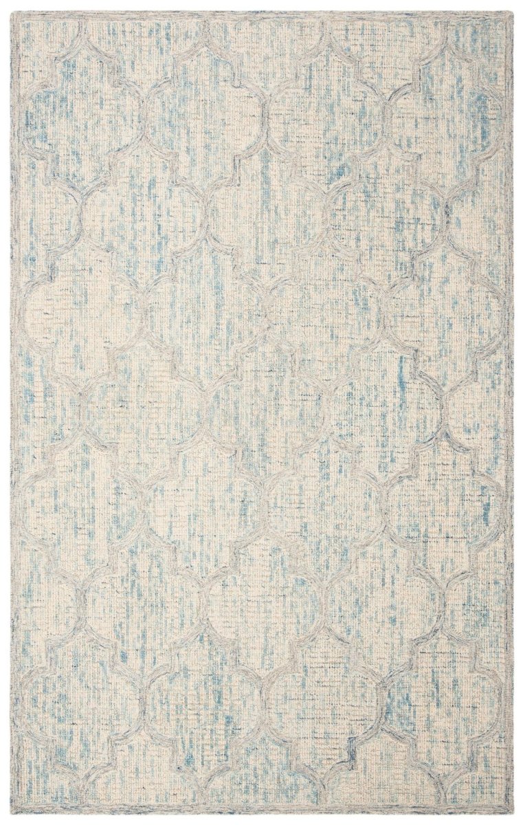 Safavieh Abstract Abt474B Ivory/Light Blue Rugs.