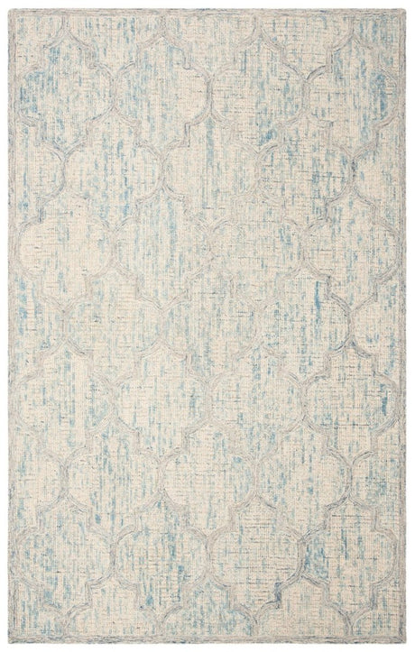 Safavieh Abstract Abt474B Ivory/Light Blue Rugs.