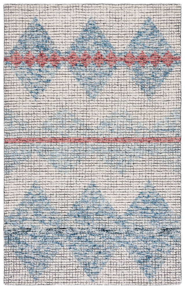 Safavieh Abstract Abt479M Ivory/Blue Rug.