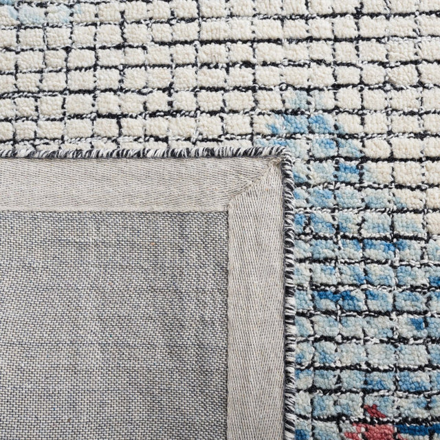 Safavieh Abstract Abt479M Ivory/Blue Rug.