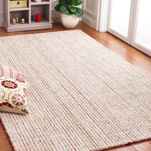 Safavieh Abstract Abt481Q Red/Green Rug.