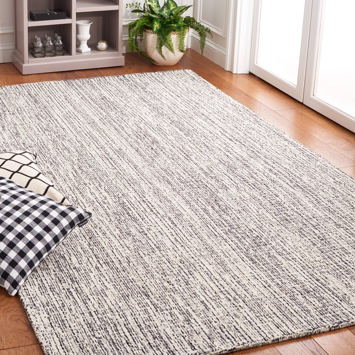 Safavieh Abstract Abt483Z Black/Grey Rug.